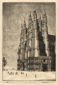 Kathedrale von Canterbury von Herbert Gordon Warlow