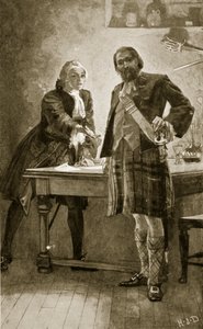 Prinz Charles appelliert an Cameron von Lochiel, Illustration aus 