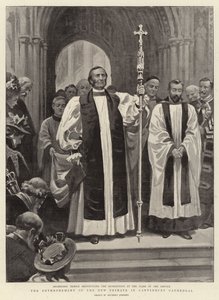 Die Inthronisation des neuen Primas in der Kathedrale von Canterbury
