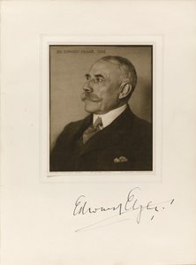 Porträt des Komponisten Sir Edward William Elgar 1857-1934, 1923 von Herbert Lambert