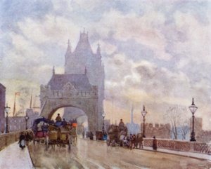 Auf der Tower Bridge von Herbert Menzies (after) Marshall