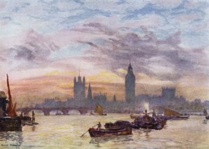 Westminster Türme von Herbert Menzies (after) Marshall