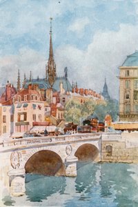 Pont St Michel und Ste Chapelle, Paris