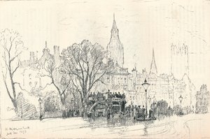 Whitehall, um 1893 von Herbert Menzies Marshall