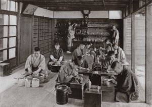 Namikawas Arbeitsraum und Personal von Herbert Ponting