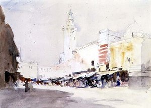 Straßenmarkt, Marokko von Hercules Brabazon Brabazon