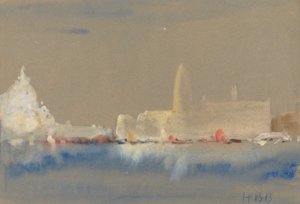 Die Salute und der Palazzo Ducale vom Bacino di San Marco von Hercules Brabazon Brabazon