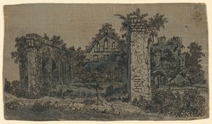 Ruinen der Abtei von Rijnsburg: Kleine Version von Hercules Seghers