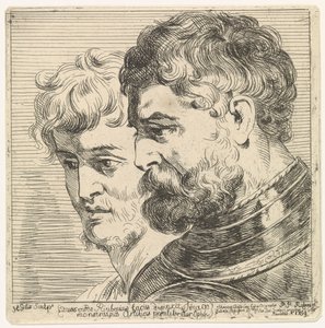 Studie von zwei Köpfen von Herman Gillis