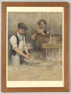 Die Glasfabrik in Leerdam: Flachschleifen