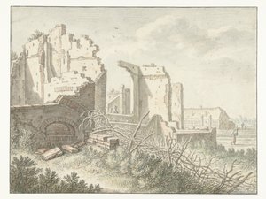 Ruine außerhalb des Wittevrouwenpoort in Utrecht