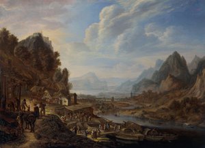 Eine rheinische Flusslandschaft