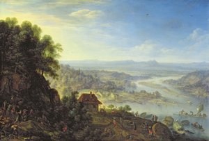 Das Rheintal bei Erbach im Rheingau