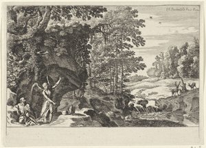 Elia und der Engel von Herman van Swanevelt