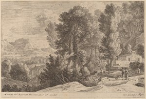 Landschaft mit Wäscherinnen