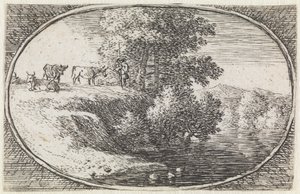 Landschaft (Nr. 12 aus der Serie: variae campestrum fantasiae) von Herman van Swanevelt
