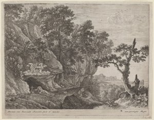 Die reuige Magdalena in einer Landschaft