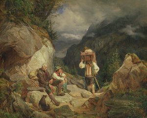 Rast auf dem Berg, 1848