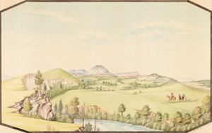 Die Wichita Mountains von Medicine Bluff, Indianergebiet von Hermann Stieffel