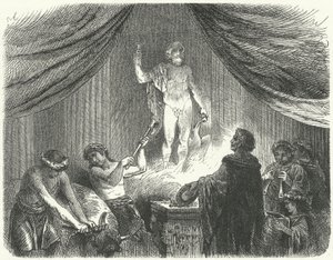 Römer opfern dem Gott Jupiter von Hermann Vogel