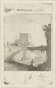 Stadtansicht (Italienische Landschaft) von Hermanus Fock