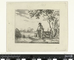 Fischer auf einem Steg von Hermanus Fock