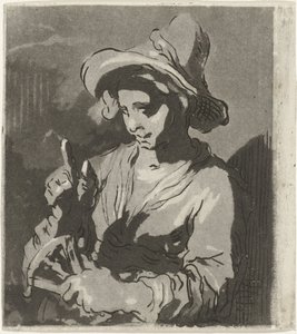 Frau mit Fächer