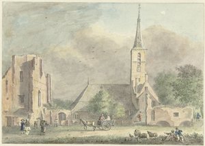 Kirche und Ruine der Abtei in Rijnsburg