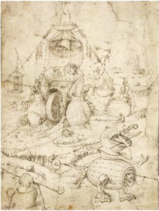 Höllische Landschaft von Hieronymus Bosch