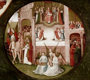 Paradies (Detail) von Hieronymus Bosch