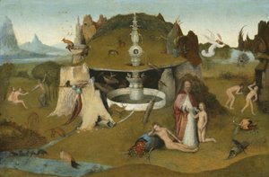 Der Garten des Paradieses, 1510-20 von Hieronymus Bosch