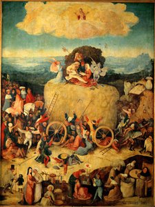Der Heuwagen, um 1500 von Hieronymus Bosch