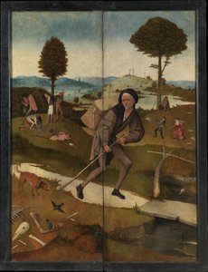 Der Hausierer Der Heuwagen-Triptychon, Rückseite