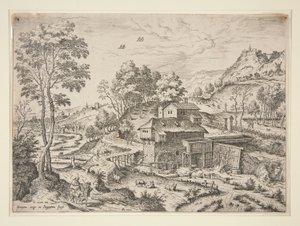 Die Flucht nach Ägypten, aus Landschaften mit biblischen und mythologischen Szenen