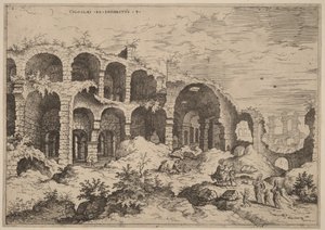 Dritte Ansicht des Kolosseums von Hieronymus Cock