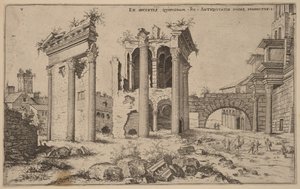 Ansicht des Forums von Nerva von Hieronymus Cock