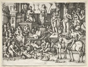 Die Macht der Liebe oder Anbetung der Luna von Hieronymus Hopfer