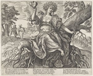 Das Goldene Zeitalter: das Gesetz der Natur von Hieronymus Wierix