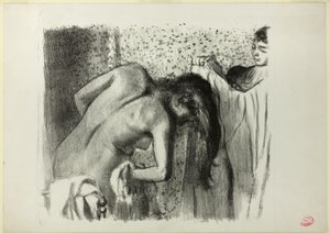 Nach dem Bad (große Version) von Hilaire Germain Edgar Degas