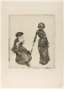 Mary Cassatt im Louvre: Die etruskische Galerie von Hilaire Germain Edgar Degas