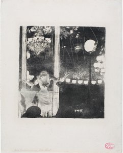 Mlle Bécat im Café des Ambassadeurs von Hilaire Germain Edgar Degas