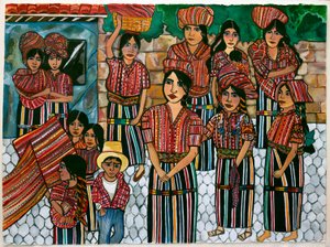 Guatemaltekische Mädchen, Solola von Hilary Simon