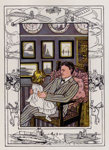 Mary reitet (Farblithografie)