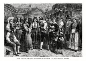Typen und Kostüme in Norwegen, 1879