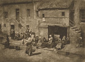 [Frauen und Kinder beim Angeln, Fishergate, St Andrews]