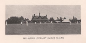 The Parks, Cricketplatz der Universität Oxford, 1912 von Hills and Saunders