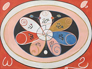 Evolution, Nr. 15, Gruppe IV, Die siebenstrahligen Sterne, 1908 von Hilma af Klint