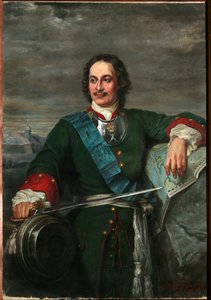 Porträt von Peter dem Großen (1672-1725), Zar von Russland von Hippolyte Delaroche