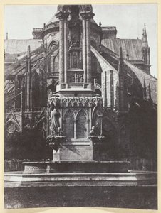Der Brunnen des Platzes der Erzdiözese; Hinter Notre-Dame von Hippolyte Bayard