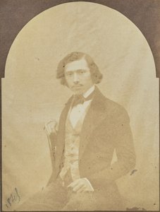 [Porträt eines sitzenden Mannes] von Hippolyte Bayard
